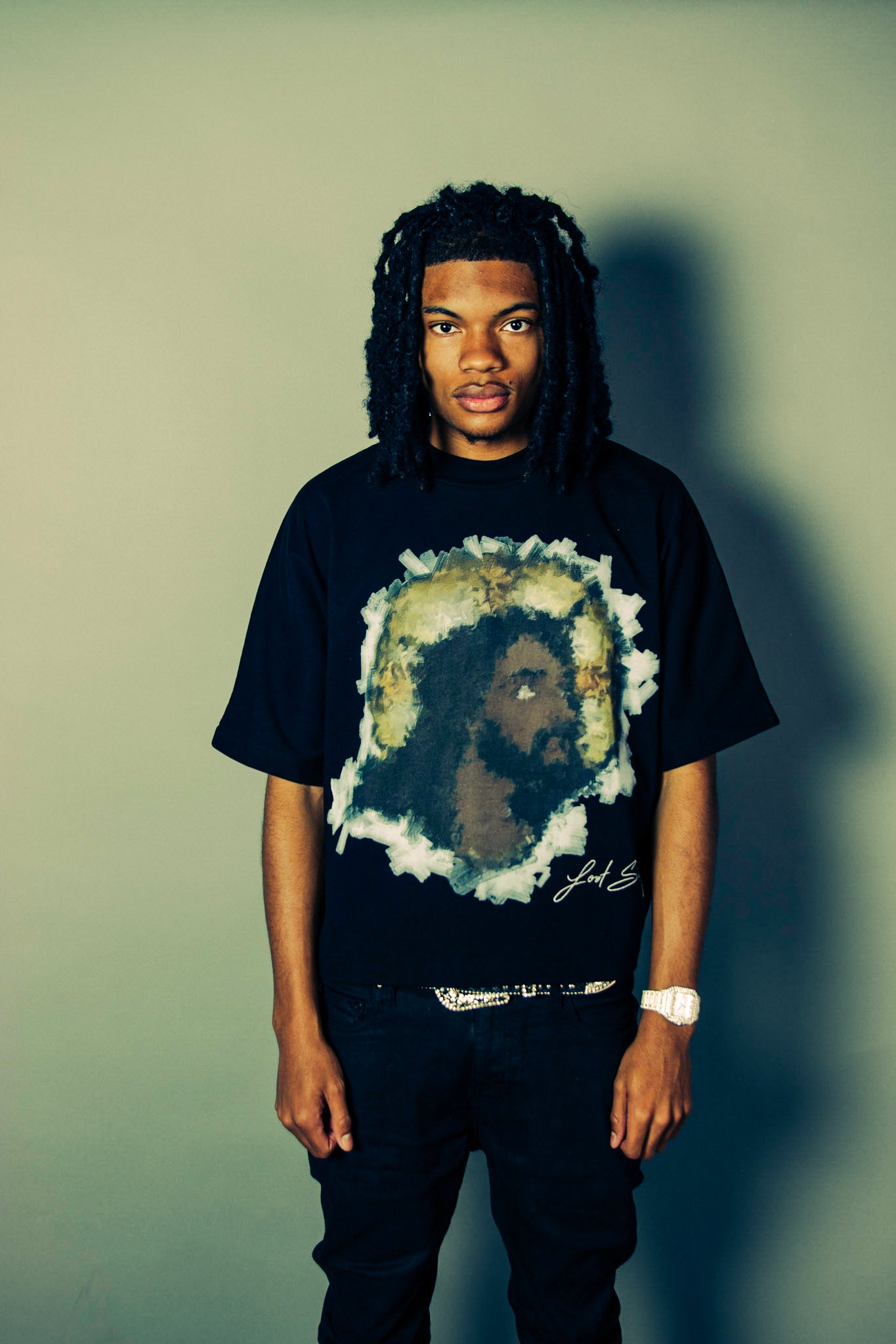 "THE GOOD SHEPHARD" BLACK TEE